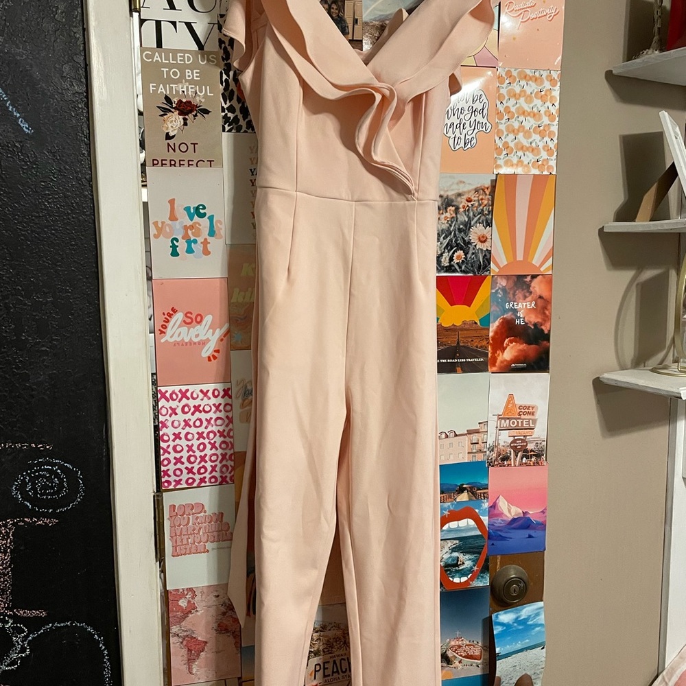 Jumpsuit in pale pink